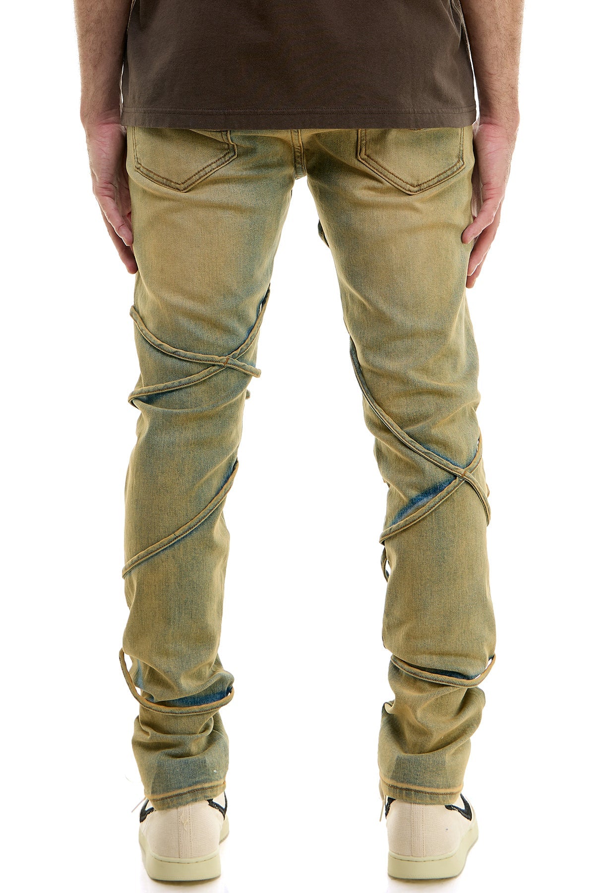 TIE SKINNY JEANS