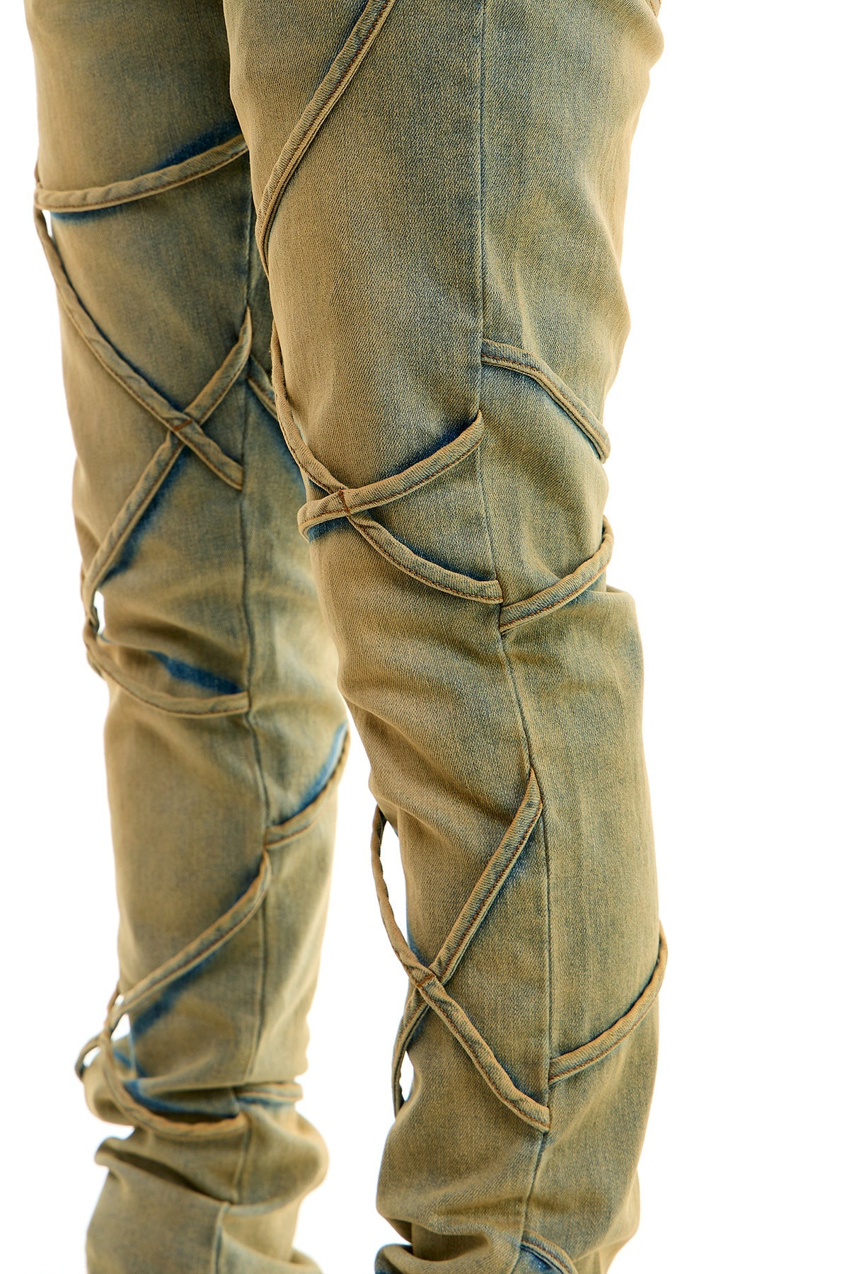 TIE SKINNY JEANS