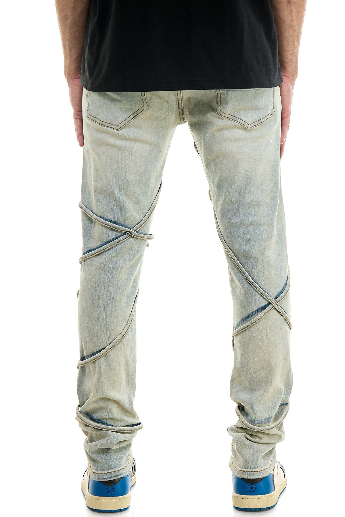 TIE SKINNY JEANS
