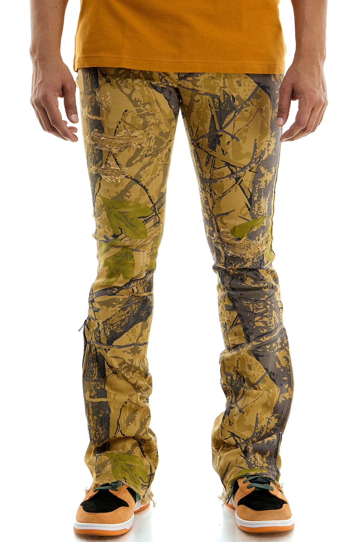 ZIPPED FLARE PANTS