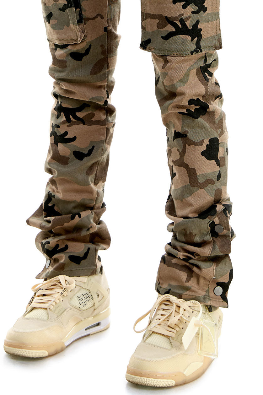 STACKED SNAP PANTS