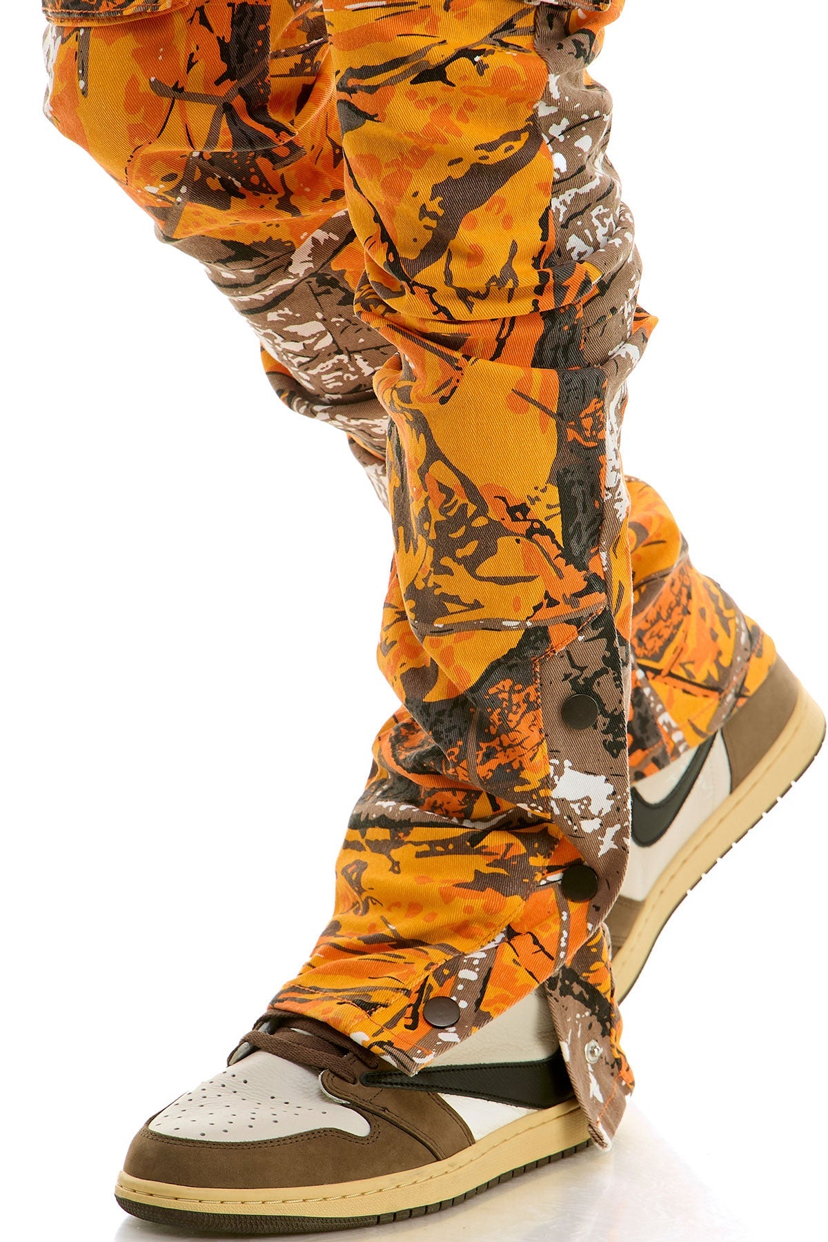 STACKED SNAP PANTS
