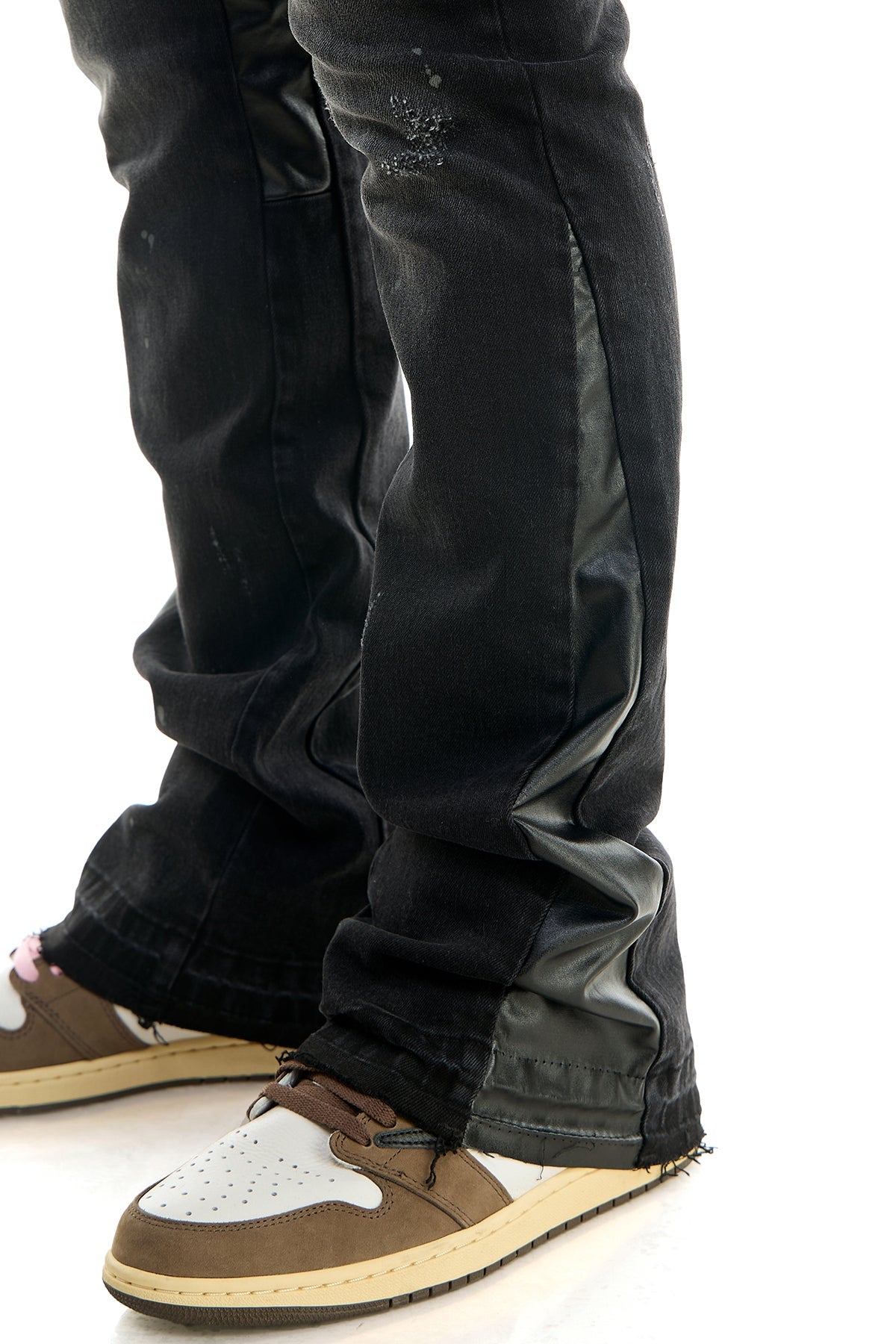 PU FLARE JEANS