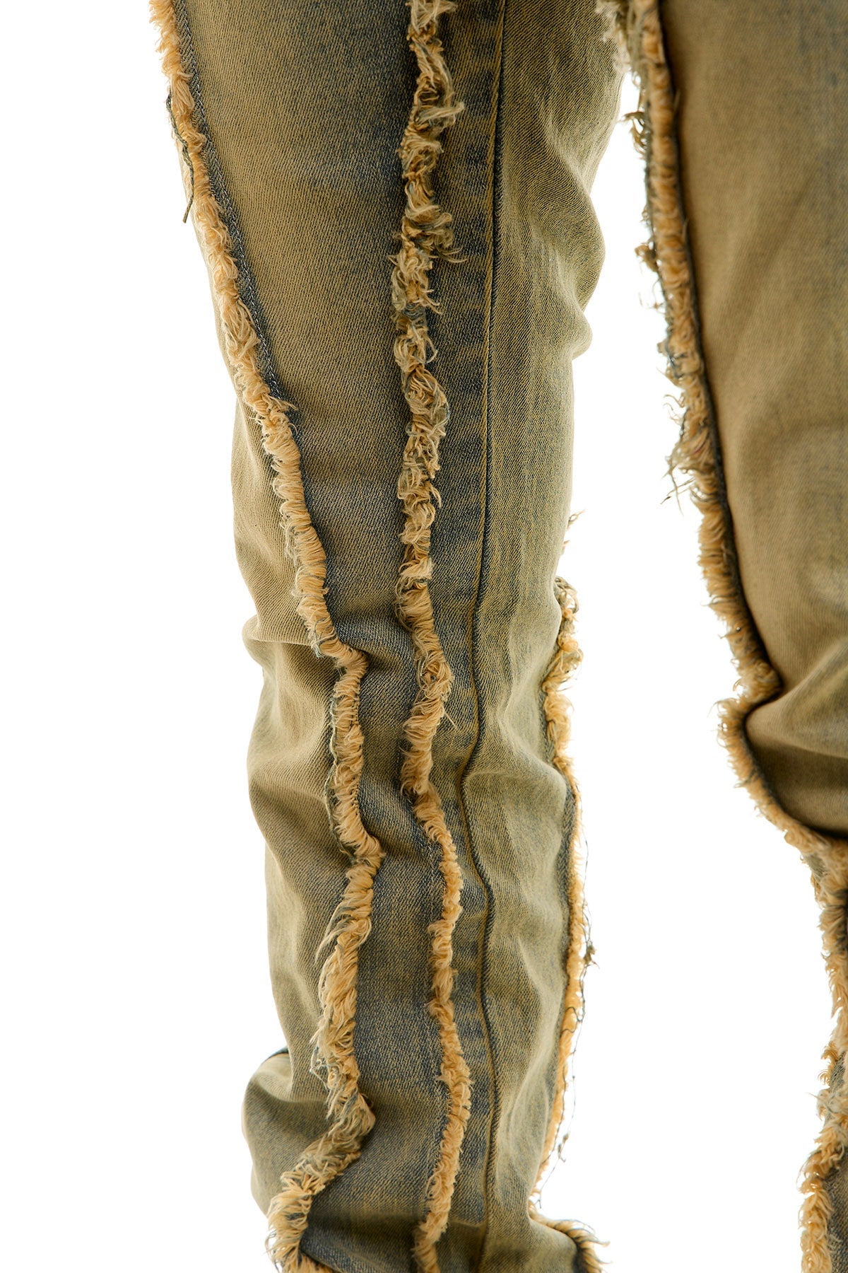 STACKED RAW JEANS