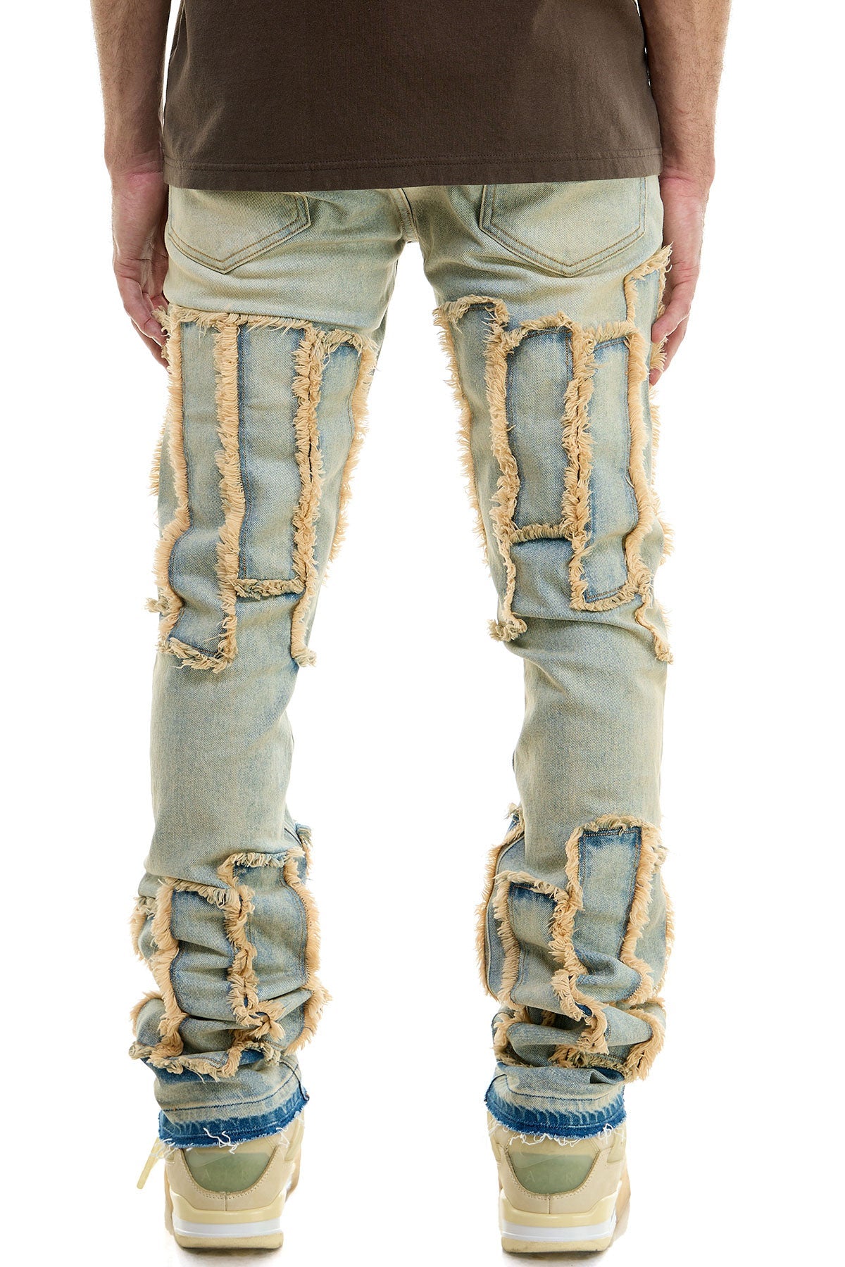 STACKED BARCHA JEANS