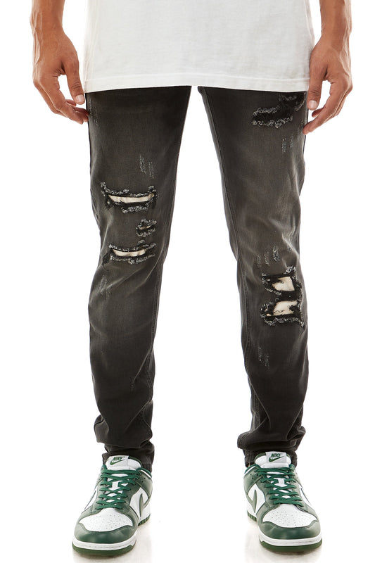 SIMPLE PATCH JEANS