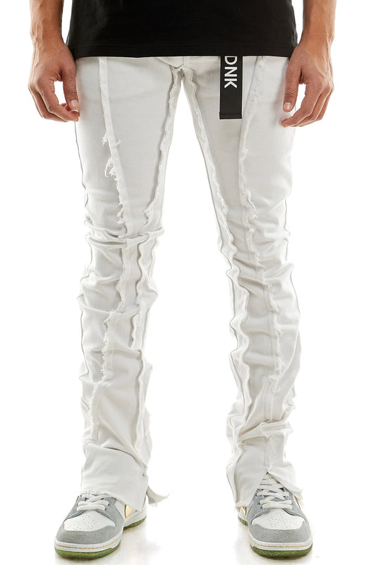 STACKED RAW PANTS