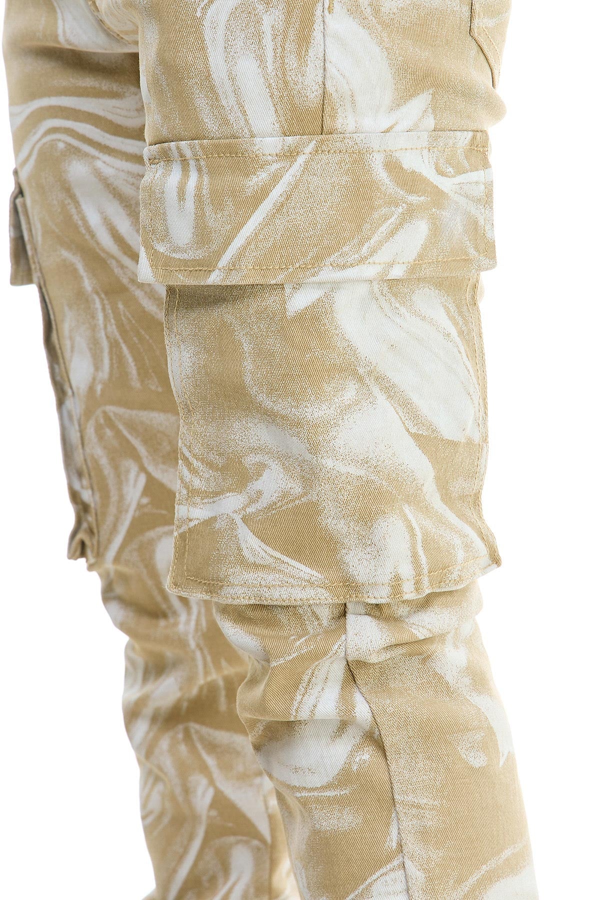 STACKED DOUBLE CARGO PANTS