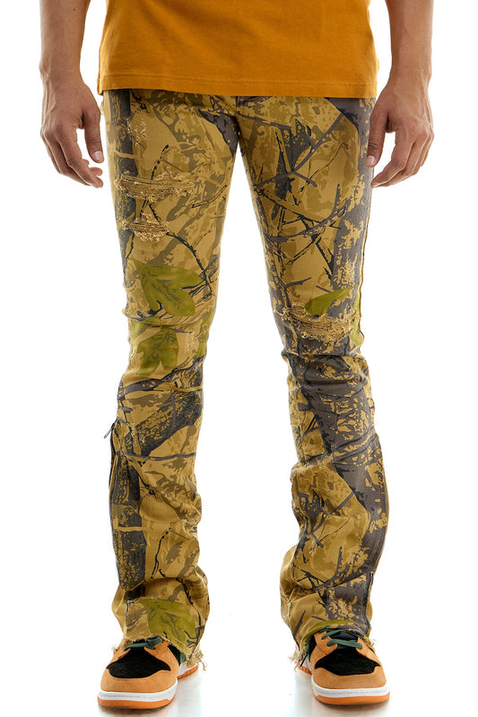 ZIPPED FLARE PANTS