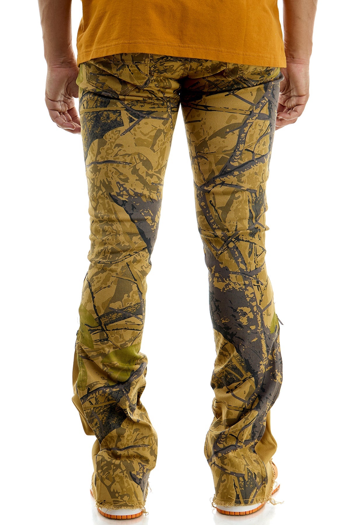 ZIPPED FLARE PANTS