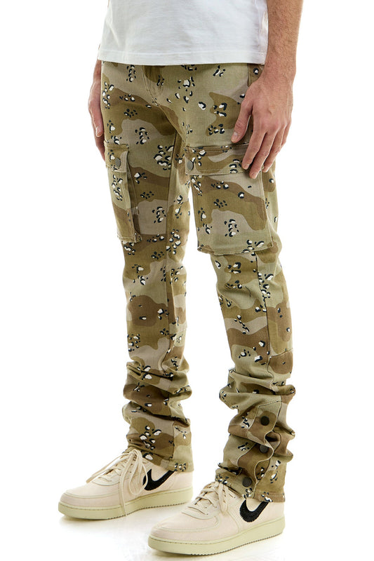 STACKED SNAP PANTS