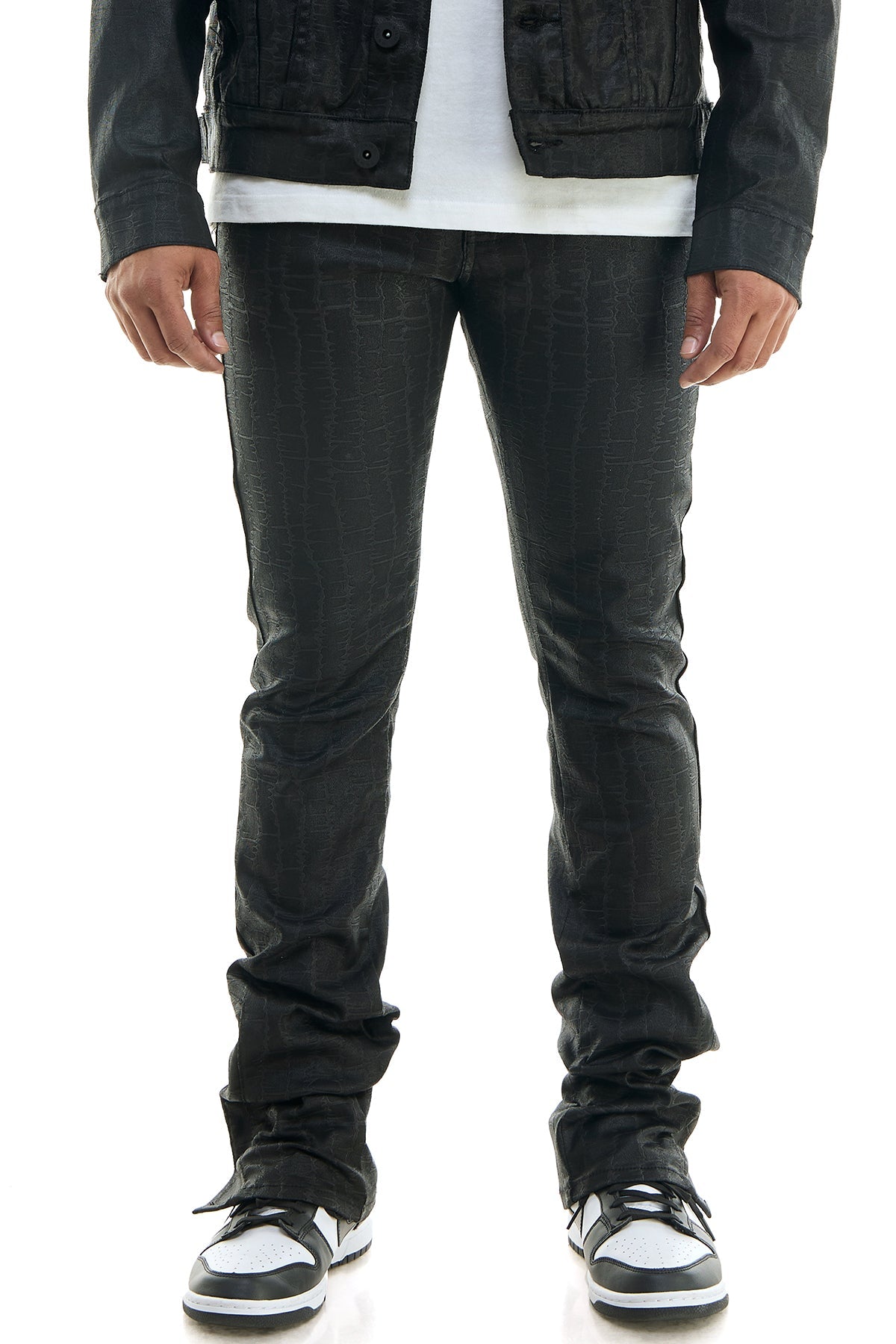 STACKED KROC PANTS