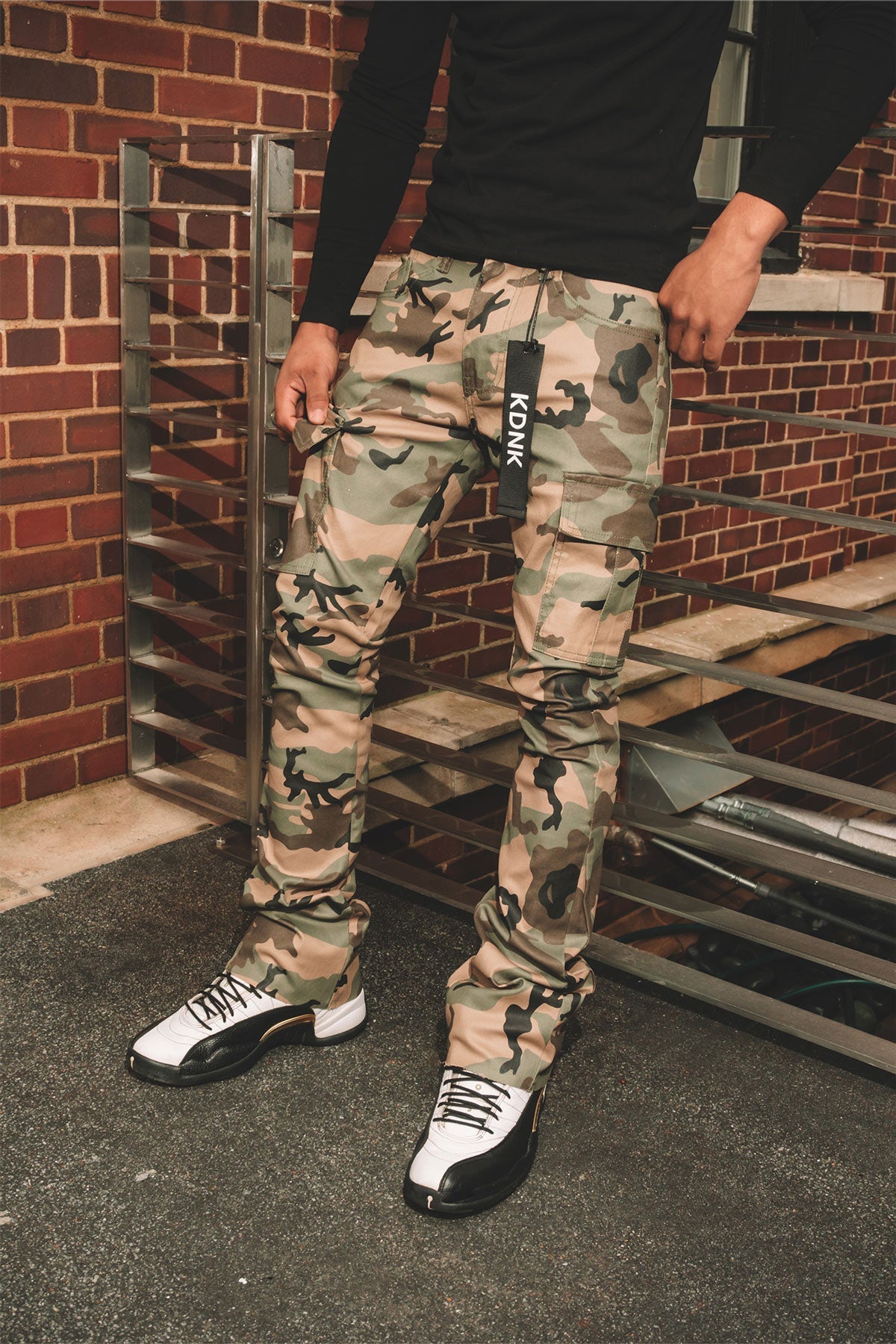 WAXED FLARE PANTS