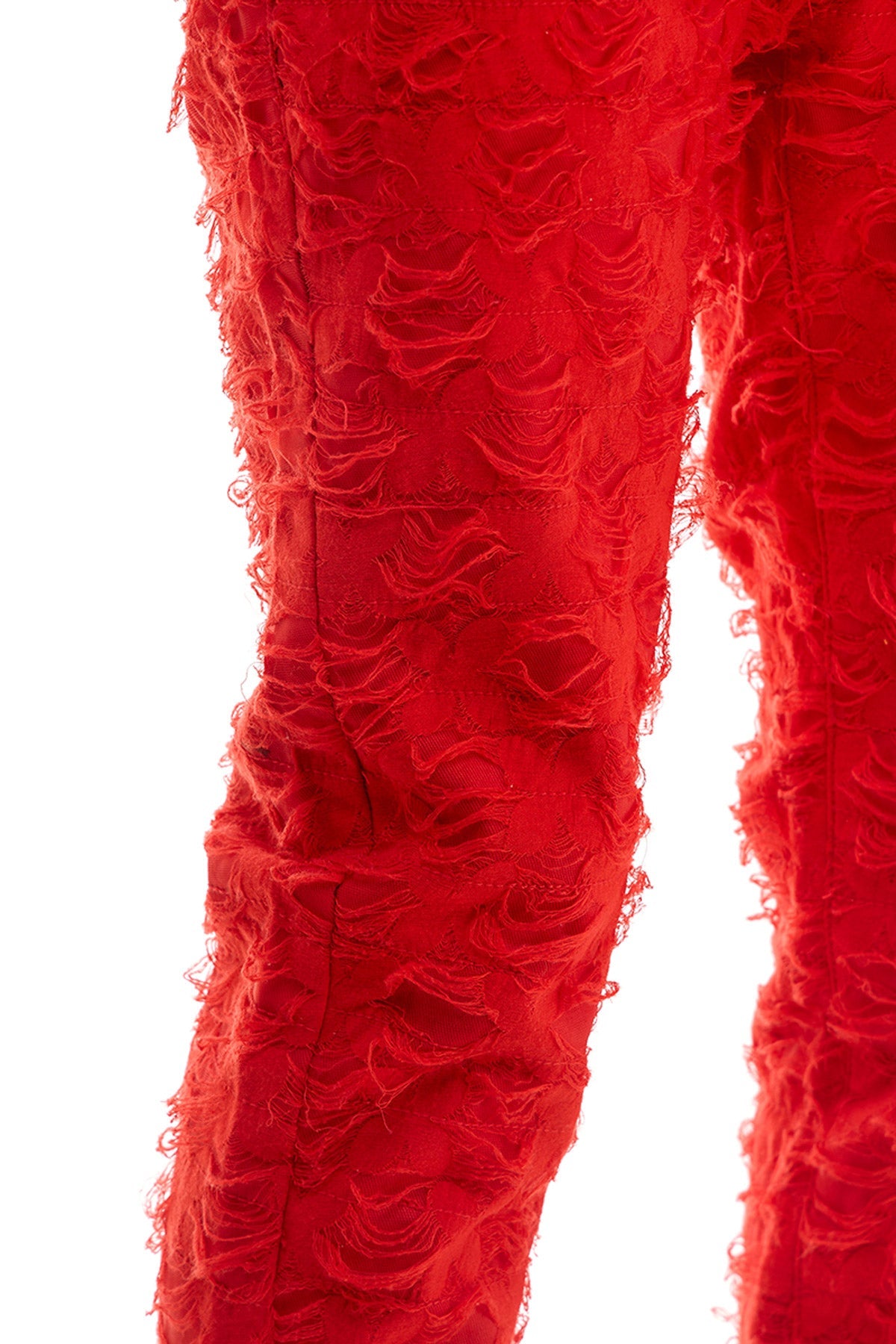 STACKED NET PANTS