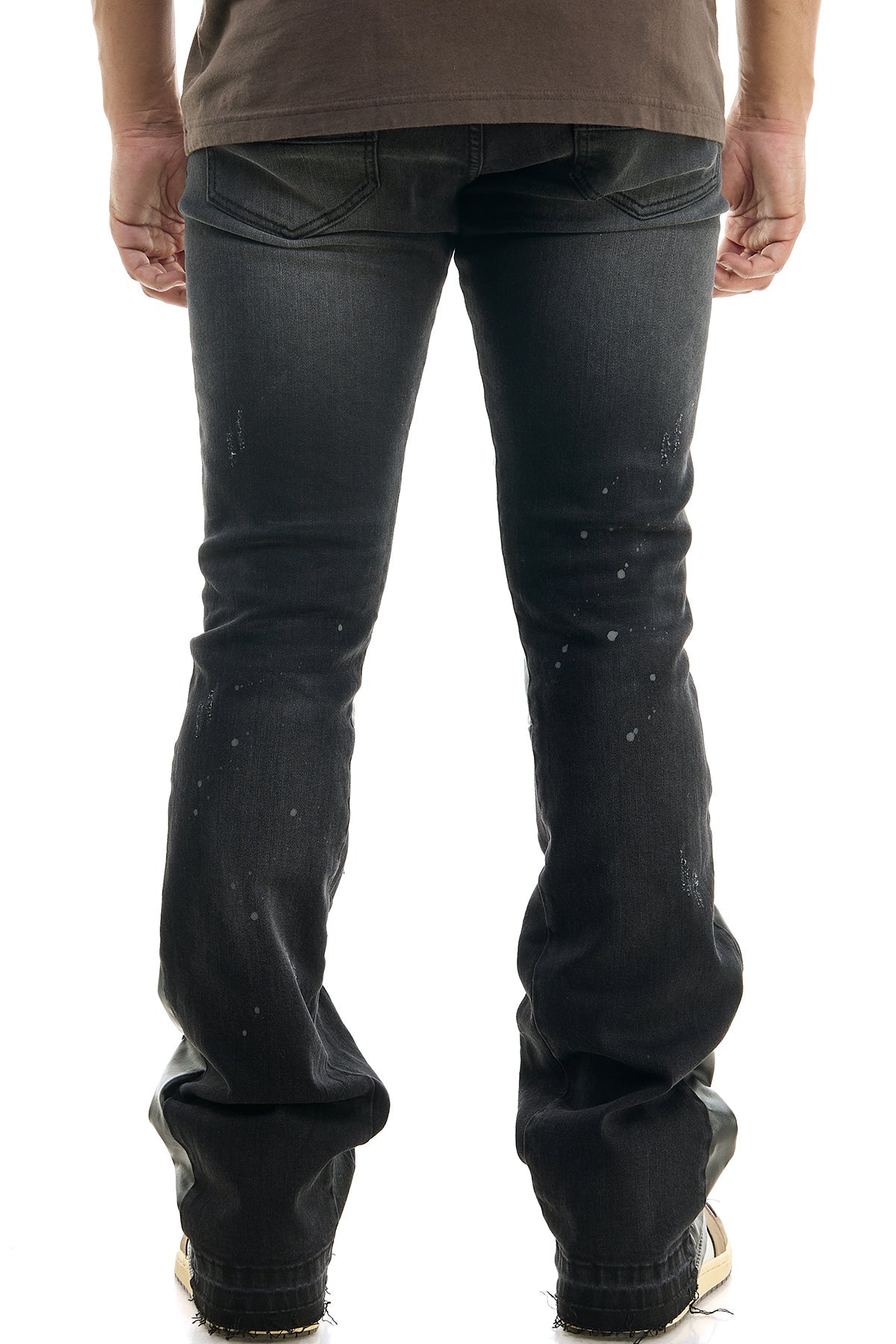 PU FLARE JEANS