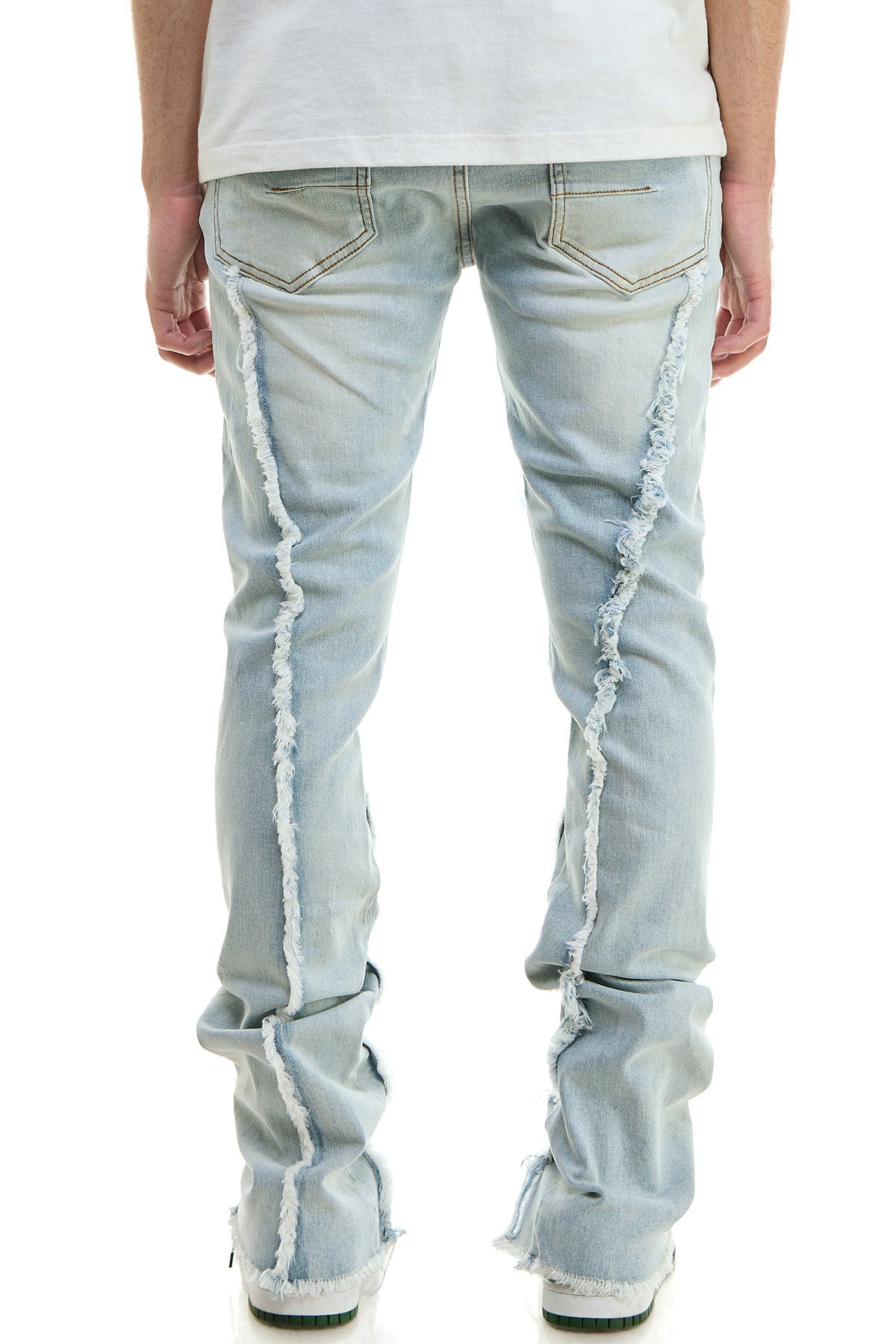 STACKED RAW JEANS