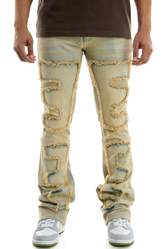 PUZZLE FLARE JEANS