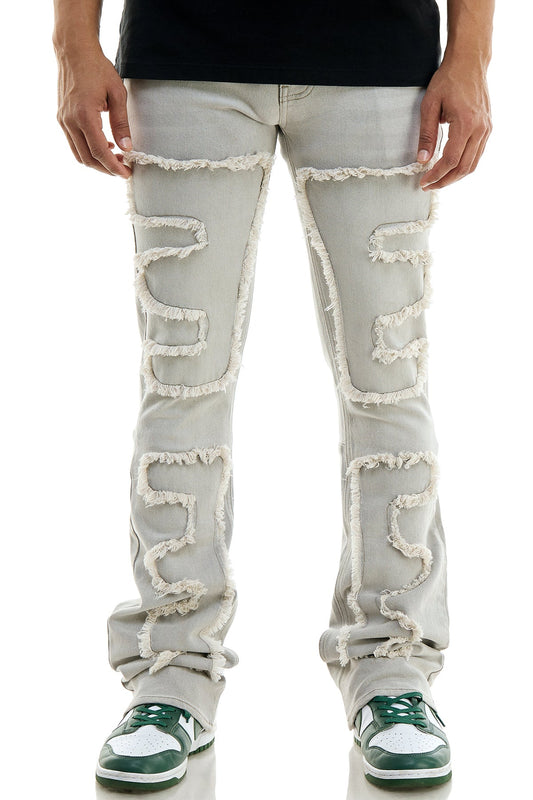 PUZZLE FLARE JEANS