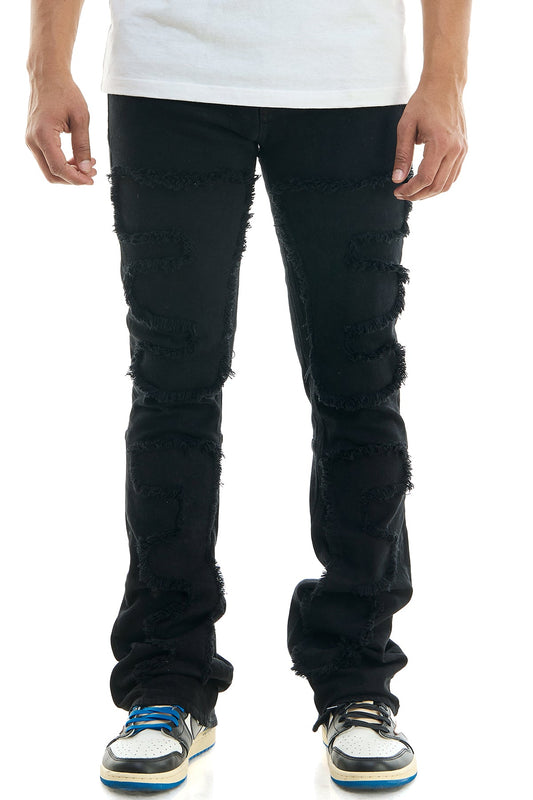 PUZZLE FLARE JEANS